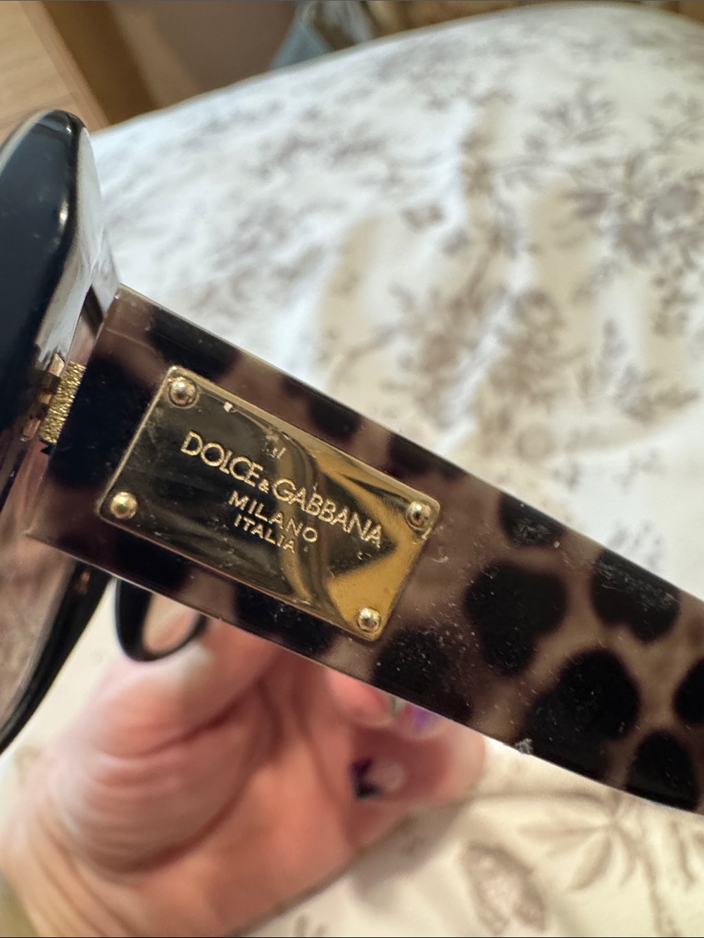 Dolce & Gabbana Oversized Leopard-Print Sunglasses - Brown - Picture 3 of 6